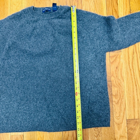 John Ashford Gray Crewneck Sweater Classic Comfort - Picture 3 of 5